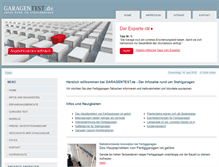 Tablet Screenshot of garagentest.de